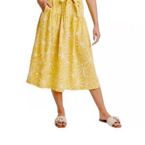 Universal Thread Yellow A-Line Skirt